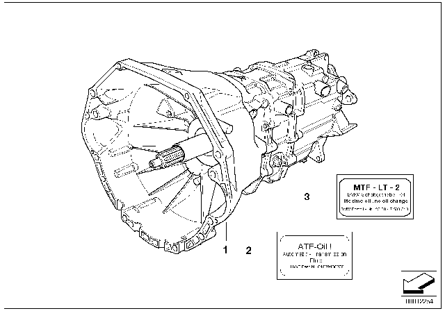 1994 BMW 540i Manual Gearbox S6S 420G Diagram