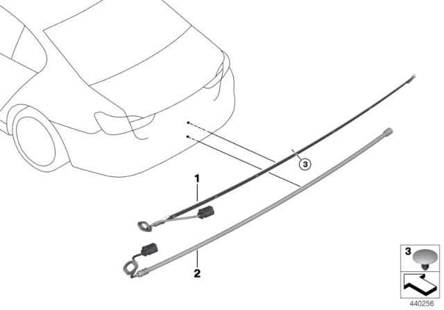 2020 BMW X7 Sensor Lead, Smart Opener Diagram