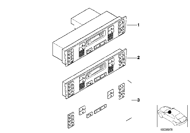 1997 BMW 528i Automatic Air Conditioning Control Diagram