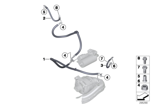 2015 BMW 435i xDrive Cable Starter Diagram
