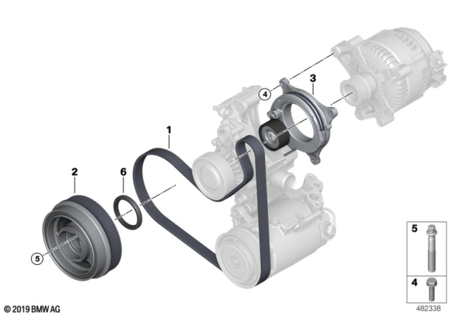 2020 BMW X1 Belt Drive Diagram