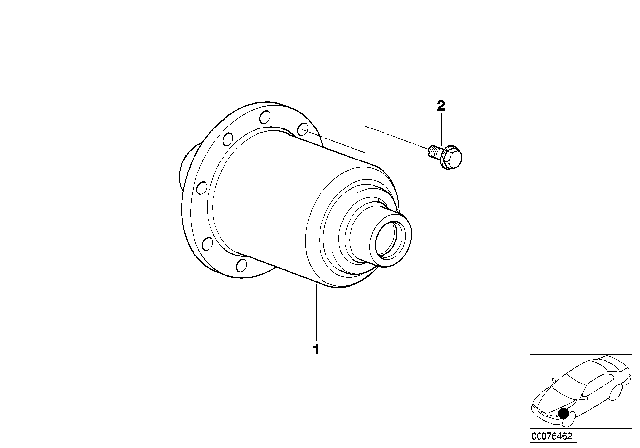 1997 BMW 318i Limited Slip Differential Assembly Diagram