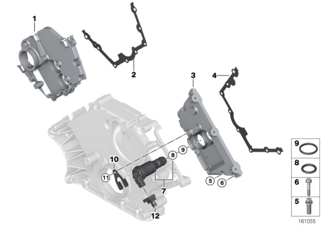 2009 BMW 650i Timing Case Diagram 2