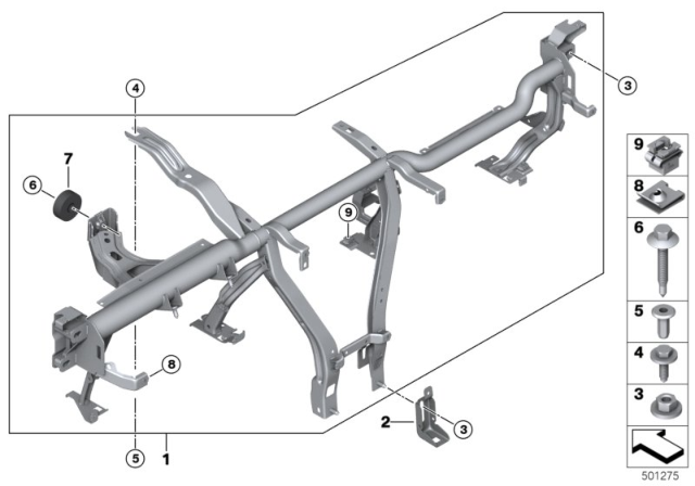 2020 BMW M235i xDrive Gran Coupe Carrier Instrument Panel Diagram