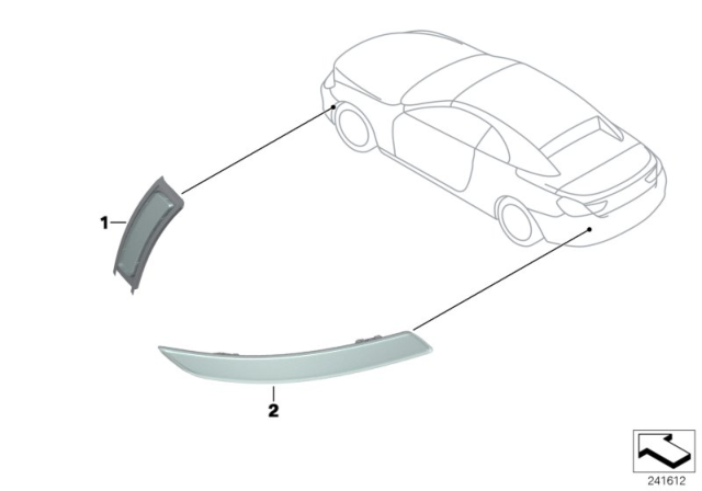 2016 BMW 650i Reflector Diagram
