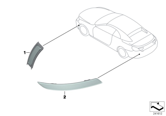 2018 BMW 650i Reflector Diagram