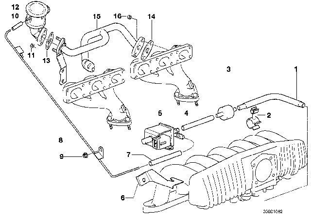 1999 BMW Z3 M Air Pump For Vacuum Control Diagram