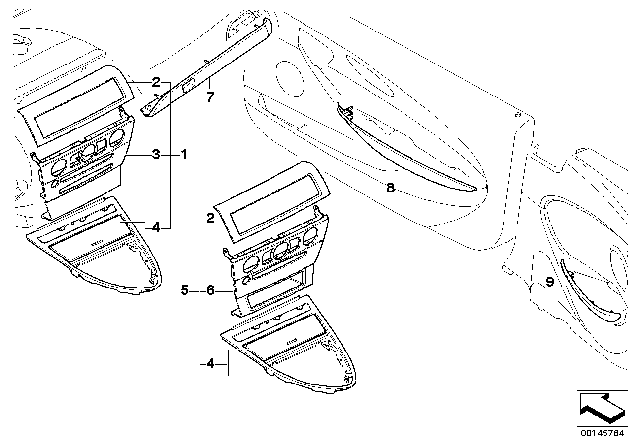 2007 BMW 650i Individual Wood, Pianolack Schwarz Diagram