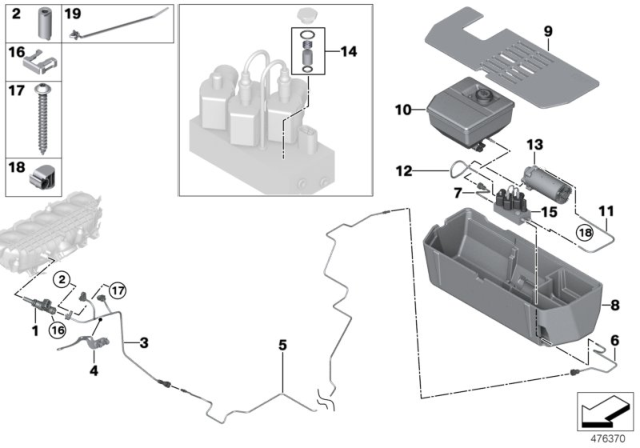 2016 BMW M4 Filter Diagram for 13637857605