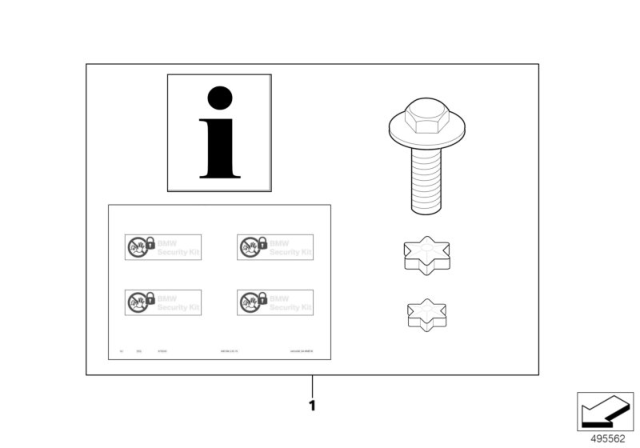 2015 BMW M6 Security Kit Diagram