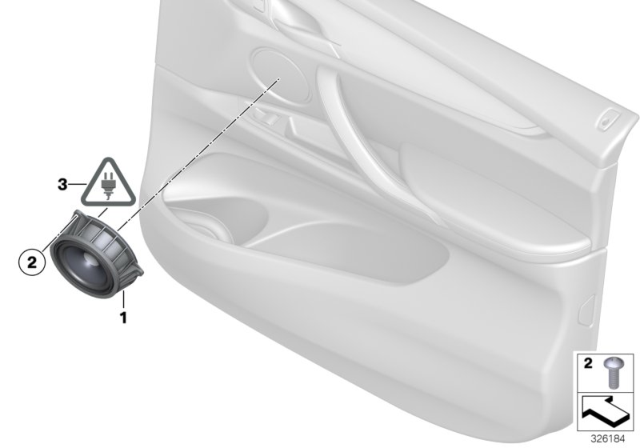 2017 BMW X5 Single Parts, Stereo System Diagram 1