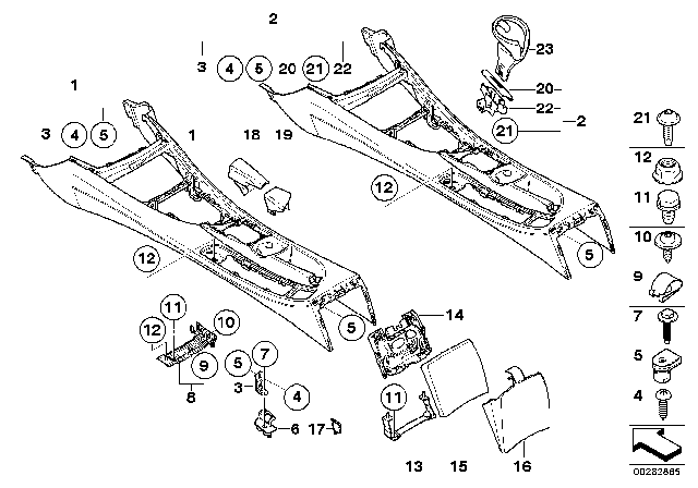 2013 BMW 128i Cover, Drink Holder Diagram for 51169144632