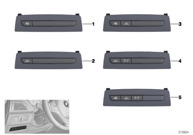 2015 BMW 228i Operating Unit, Driver Assist Systems Diagram