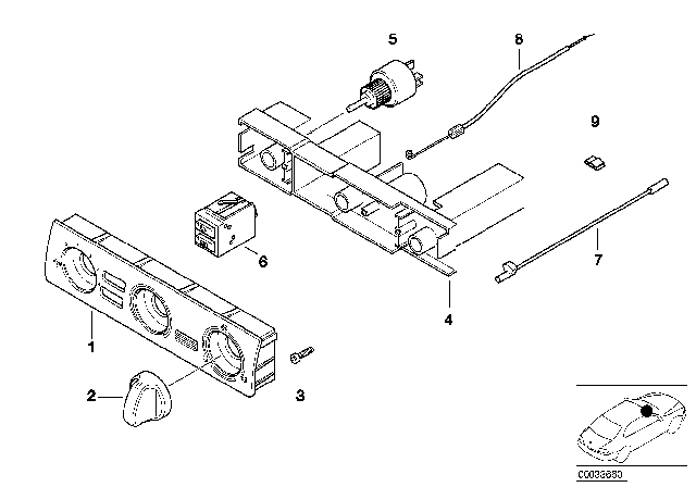 2000 BMW 323Ci Heater Control Diagram