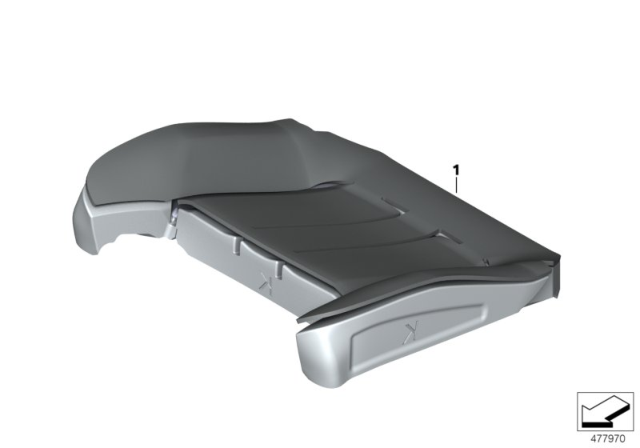 2017 BMW X5 Individual Seat Cushion Seat Diagram