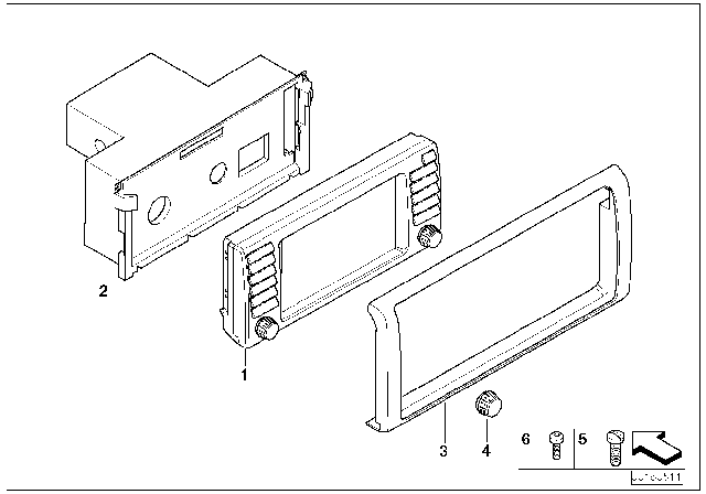 2001 BMW 540i On-Board Monitor Diagram 3