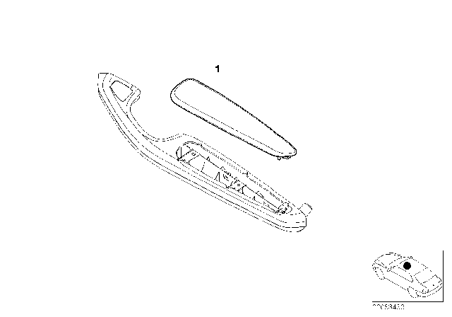 2002 BMW M3 Convertible(E46) Individual Armrest Diagram 3