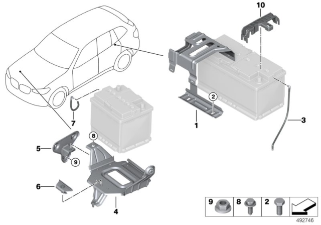 2020 BMW X4 VENT HOSE FOR BATTERY Diagram for 61219350093