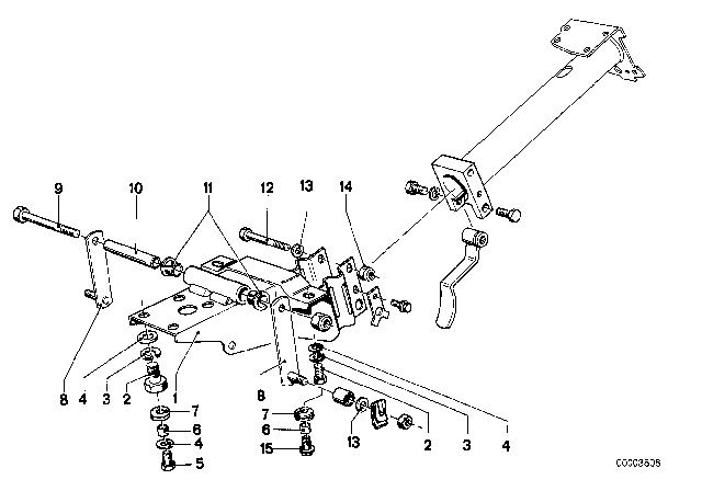 1980 BMW 528i Steering Column - Bearing Support / Single Part Diagram 1