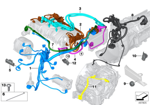 2020 BMW X1 Engine Wiring Harness Diagram