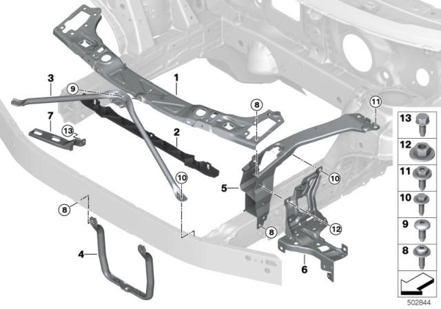 2020 BMW X1 SUPPORT RIGHT Diagram for 51649498330