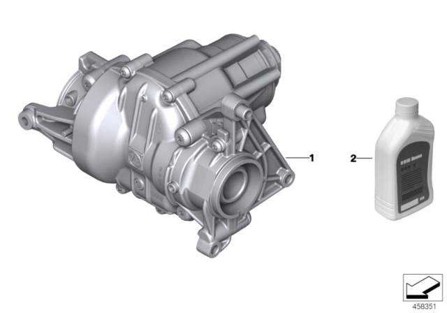 2020 BMW M235i xDrive Gran Coupe Transfer Box PTO Diagram