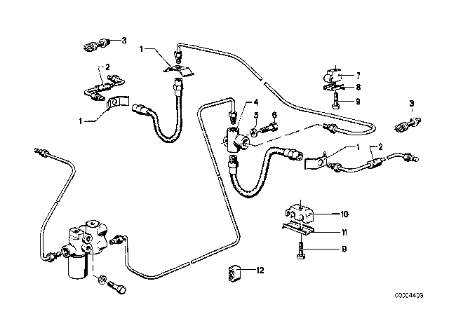 1978 BMW 320i Holder Diagram for 34321108213