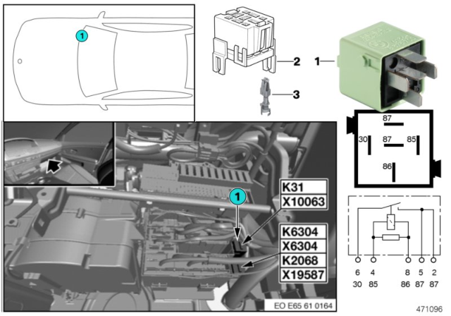 2003 BMW 760Li Relay, Cigarette Lighter Diagram