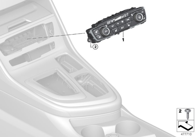 2020 BMW X1 Automatic Air Conditioning Control Diagram