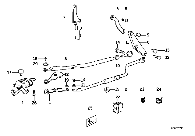 1991 BMW 318i Hex Nut Diagram for 54348134531