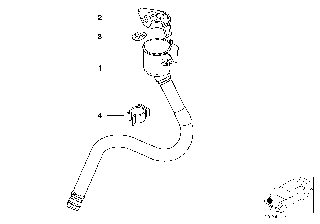 2002 BMW M3 Container Filling Capacity Label Diagram for 61667894531