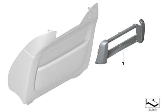 2012 BMW 760Li Individual Trim, Rear Monitor Diagram