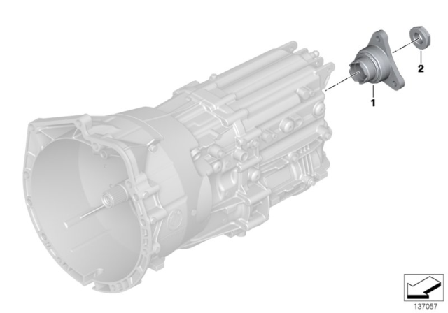 2008 BMW M5 Drive / Output Shaft (GS6-53BZ/DZ) Diagram