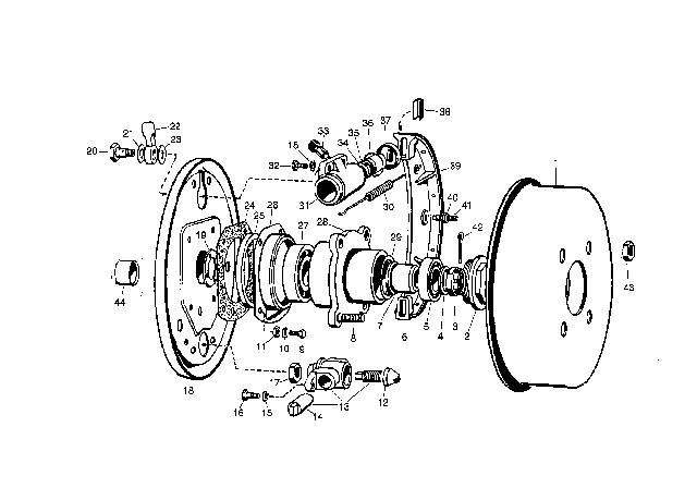 1958 BMW Isetta Brake Pad Diagram for 34112060560