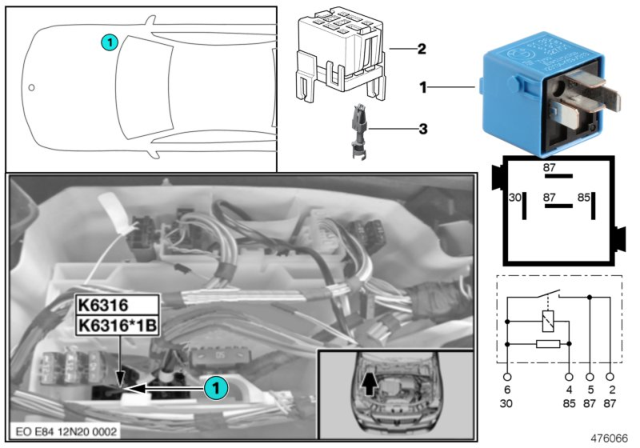 2013 BMW X1 Relay, Variable Valve Timing Diagram