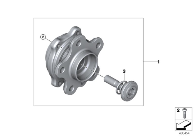 2020 BMW X5 Side Shaft/Wheel Bearings Diagram