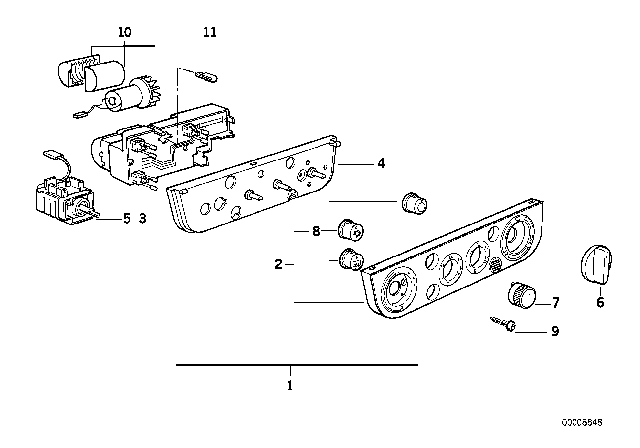 1993 BMW 318i Air Conditioning Control Diagram