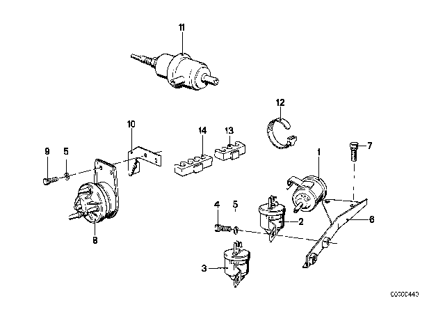 1981 BMW 733i Vacuum Control - AGR Diagram 3