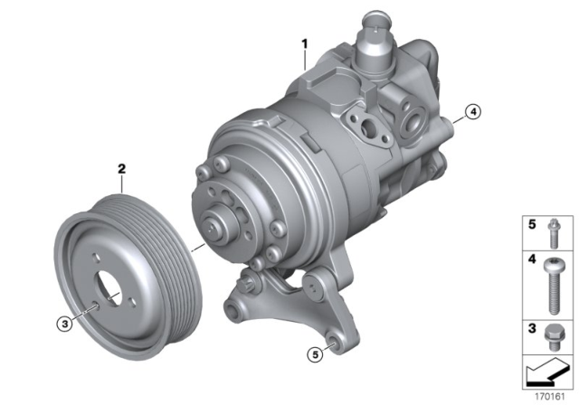2010 BMW X6 Power Steering Pump Diagram 2