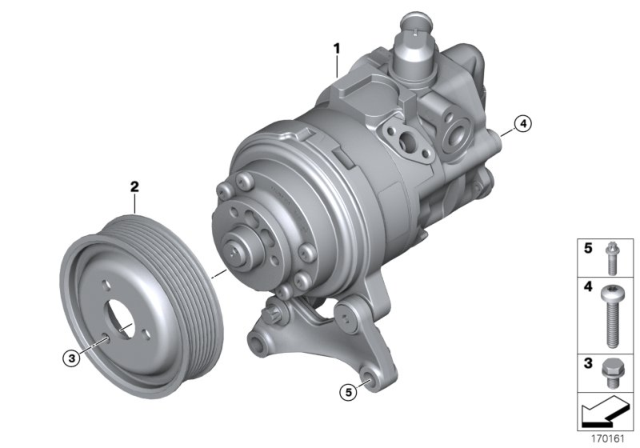 2010 BMW X6 Tandem Pump Diagram for 32416787346