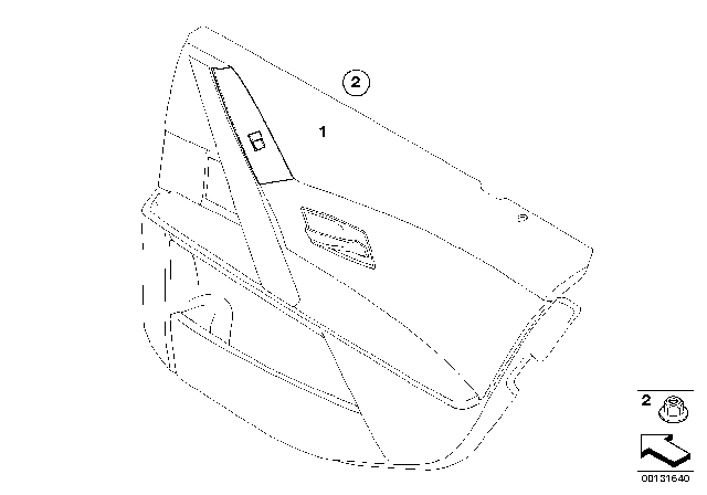 2006 BMW M5 Window Lifter Switch Diagram 1