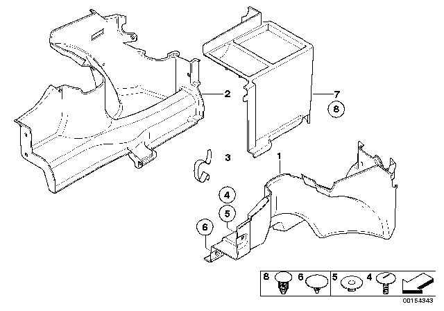 2007 BMW Z4 Lateral Trim Panel Diagram 2