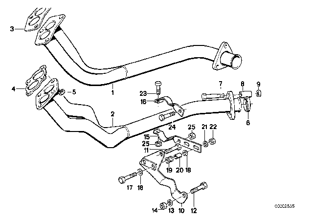 1980 BMW 320i Bush Diagram for 32111114805