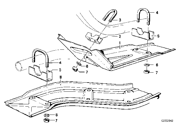 1977 BMW 320i Cooling / Exhaust System Diagram 2