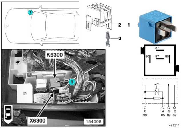 2001 BMW X5 Relay DME Diagram