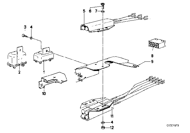 1981 BMW 633CSi Various Relays Diagram