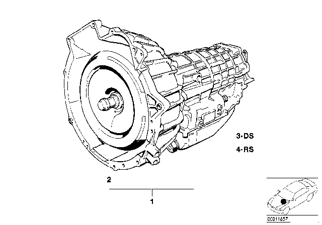 1982 BMW 733i Automatic Transmission Diagram 2