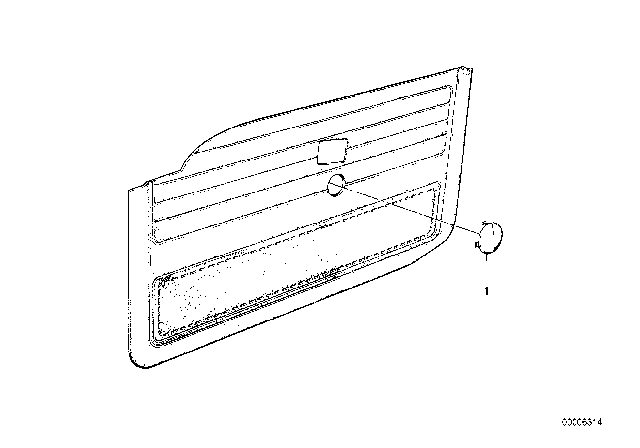 1985 BMW 735i Door Lining-Cap Diagram