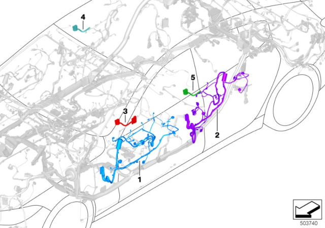 2020 BMW M8 Door Cable Harness Diagram