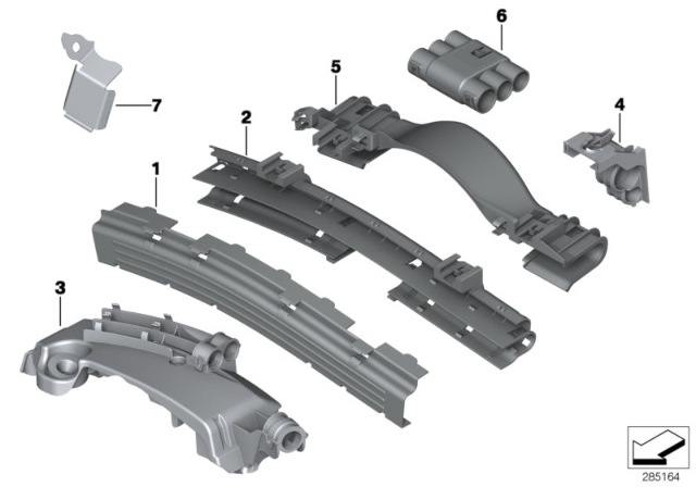 2010 BMW X5 Cable Holder / Covering Diagram 2